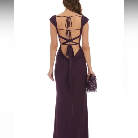 Lucy in the Sky Dark Plum Maxi Dress💜 - Picture 4 of 5